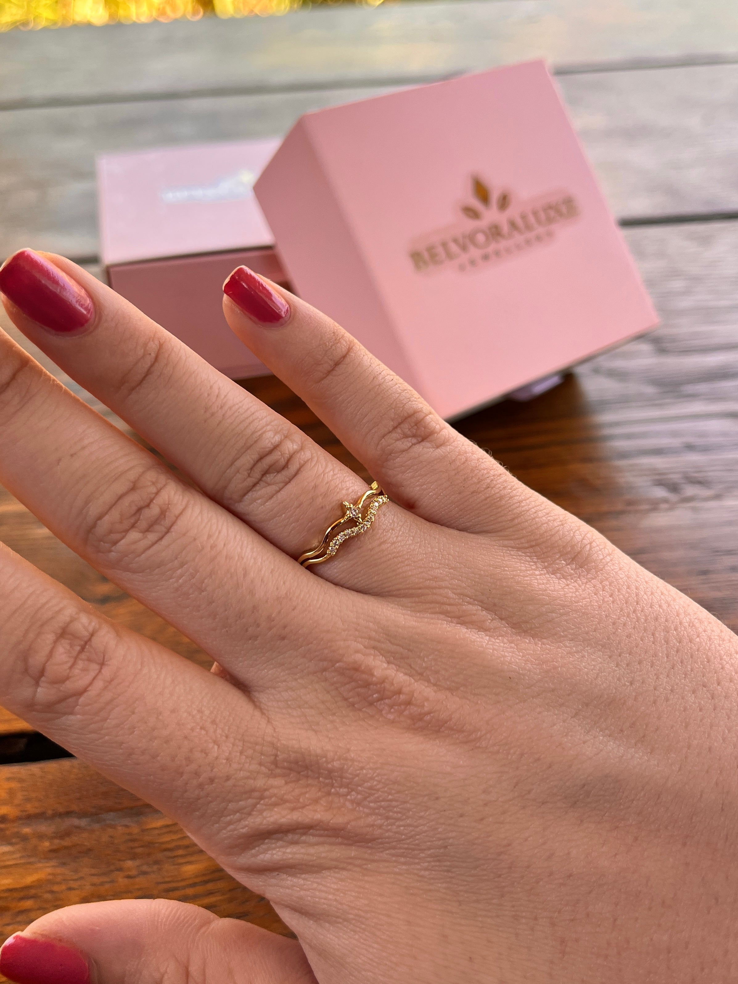 Kutup Yıldızı Yüzük | Belvora Luxe